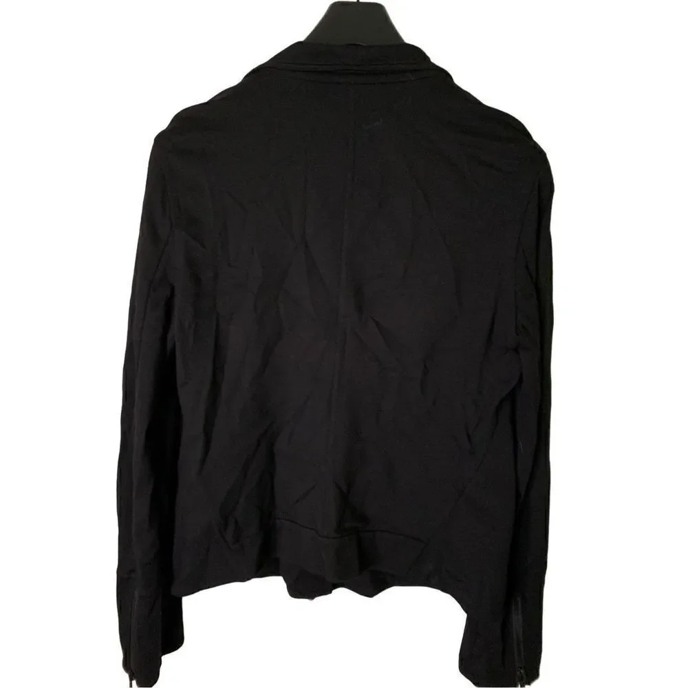 Eileen Fisher asymmetrical jacket black women's size medium